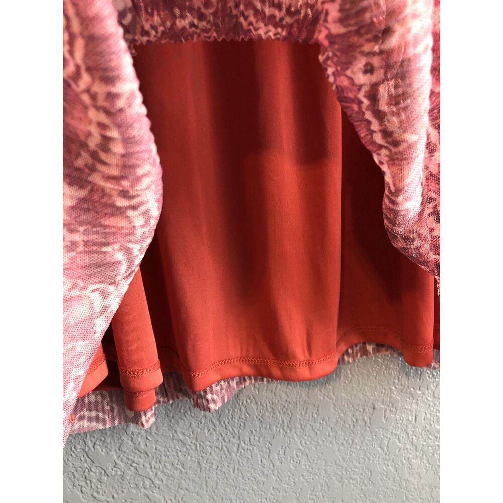Terra &‎ Sky Womens Tunic Mesh Top 2X Long Sleeve Butterfly Shirt Boho Cottage - Picture 8 of 11
